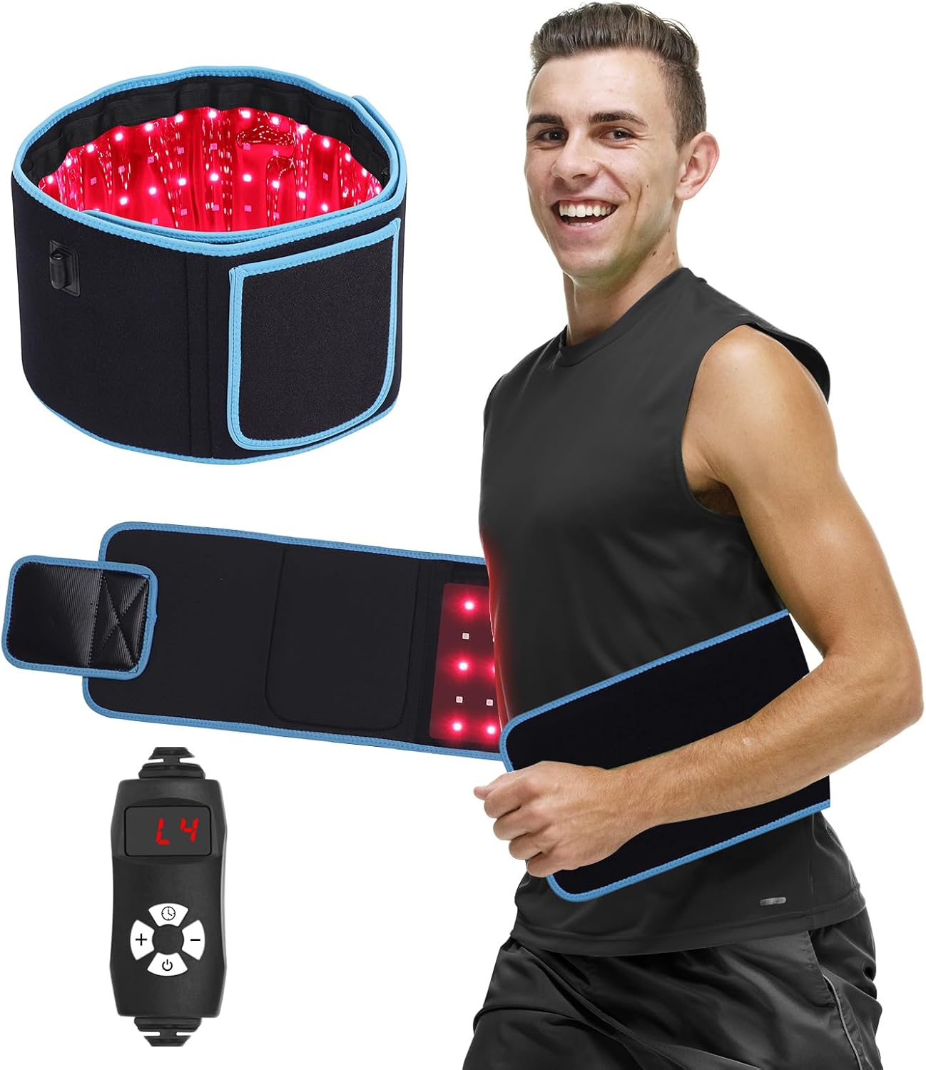 Weight Lifting Belt - Массажный пояс для фототерапии с LED-подсветкой,