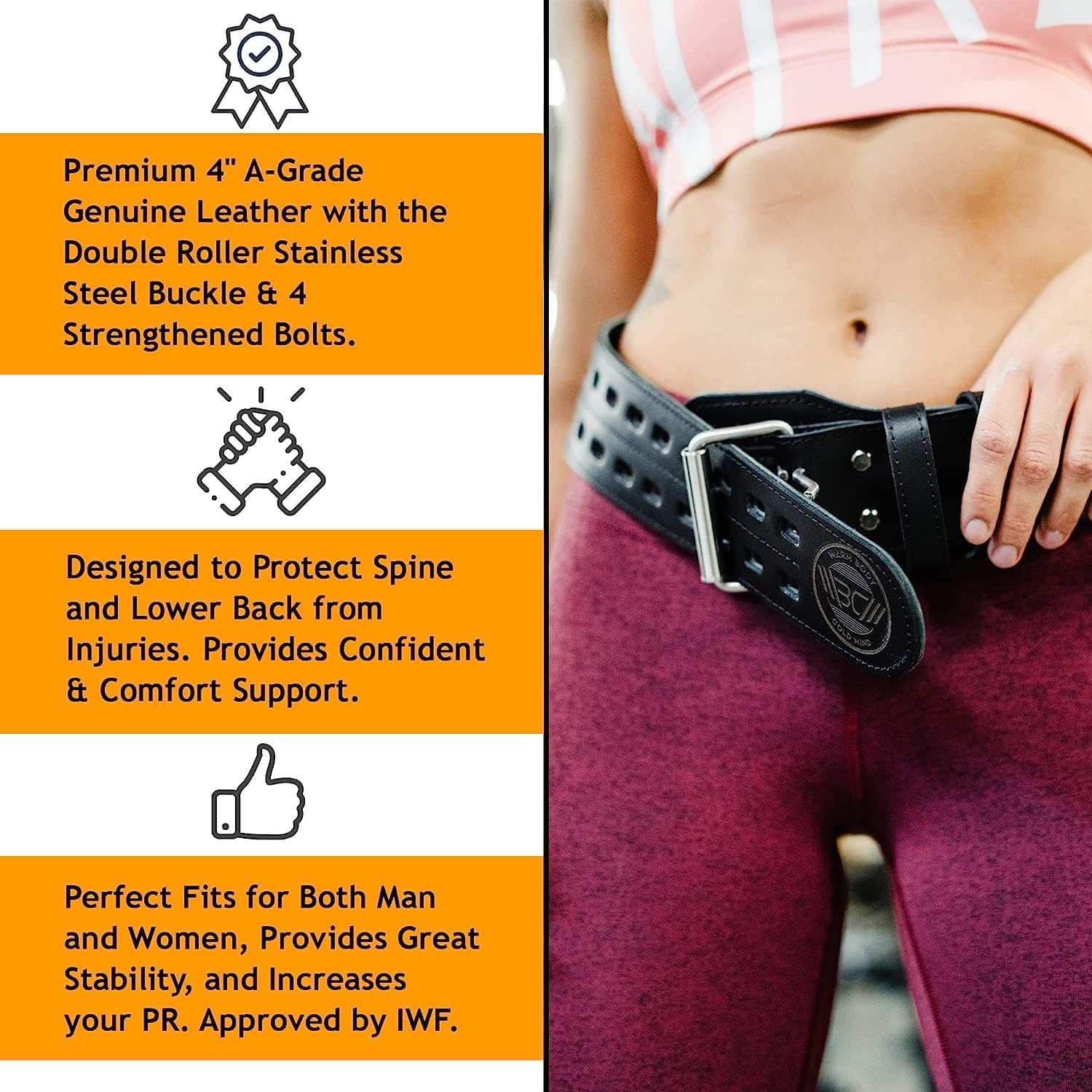 Кожаный пояс для тяжелой атлет – обзор и цена Weight Lifting Belt